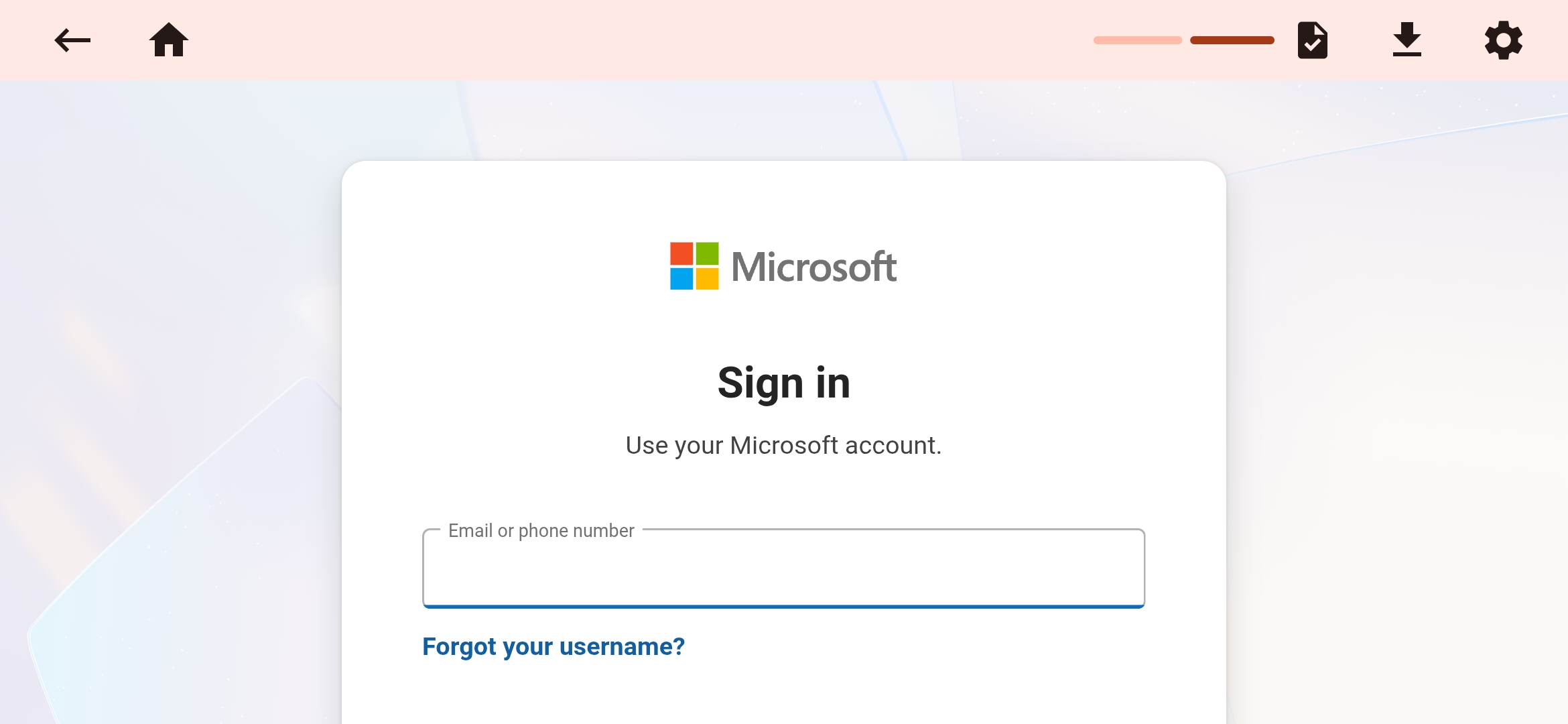 Microsoft Login