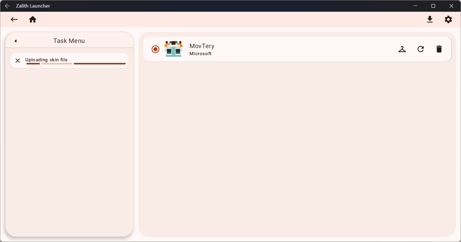 Send POST request for new skin