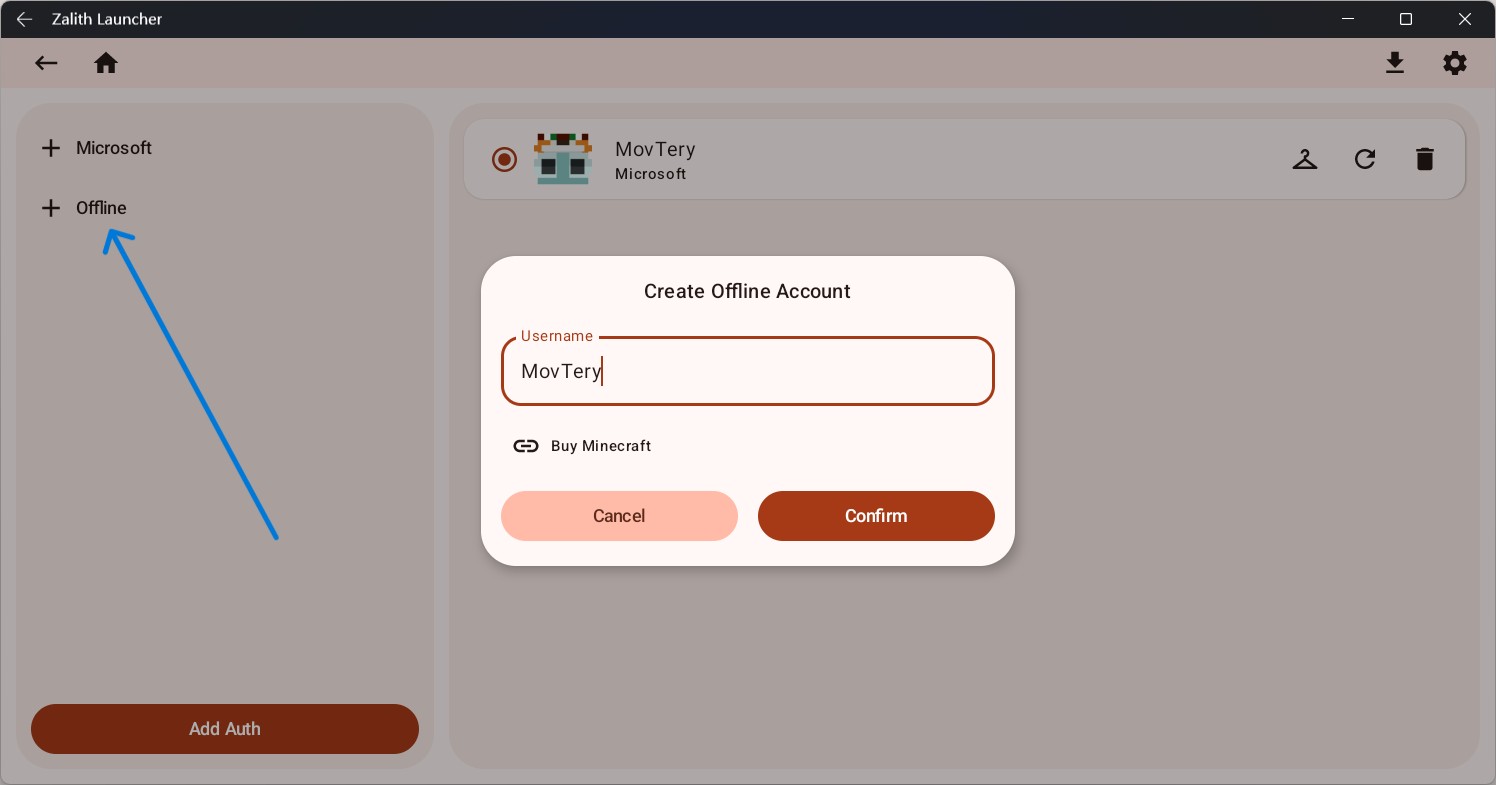 Create Offline Account