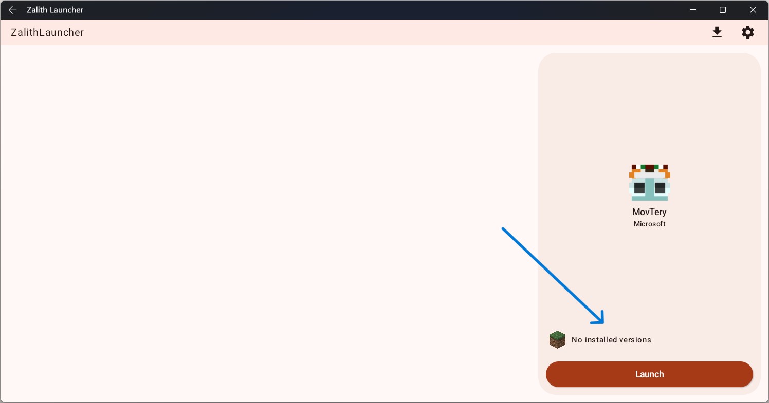 Main UI to Version Management